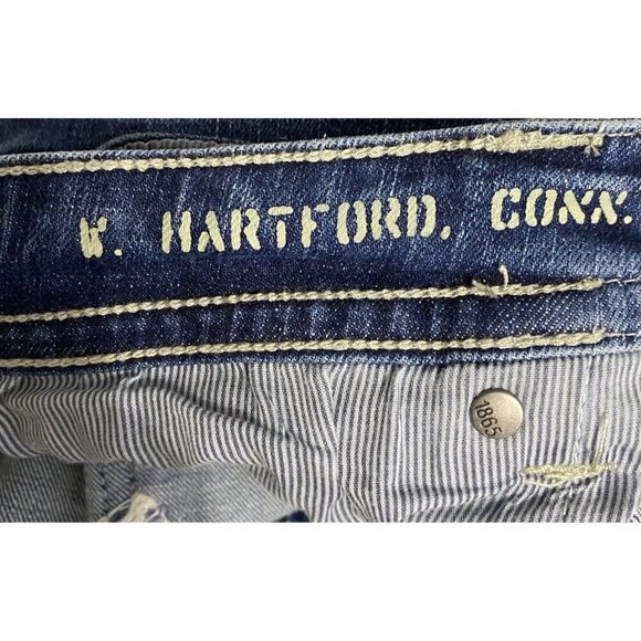 TK Axel Jeans Men's 36x32** Slim Boot Cut Flap Pockets Hartford Conn Blue Denim - Picture 6 of 9